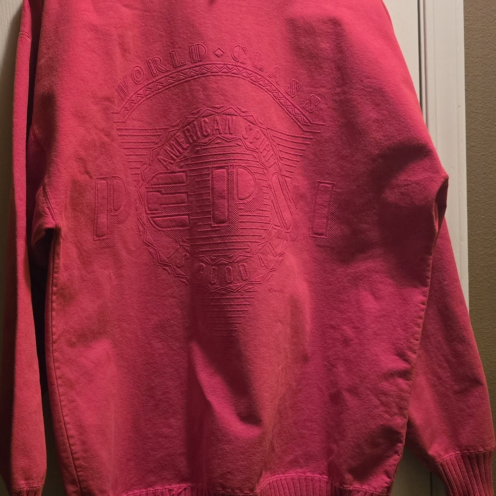 Vintage Pepsi Red Embossed Sweatshirt